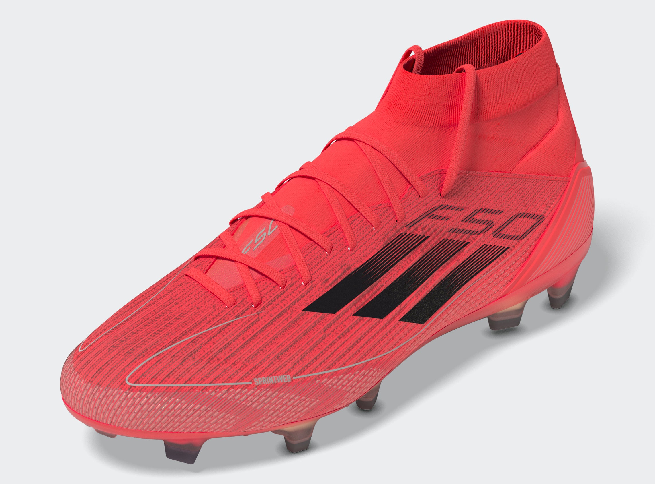 adidas Women's F50 Pro Mid-Cut Firm Ground Boots Turbo/Black/Platin Metallic