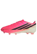 Botines de Fútbol Juveniles adidas F50 Hyperfast Elite para Terreno Firme - Turquesa/Negro/Dorado
