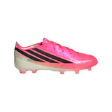 Botines de Fútbol Juveniles adidas F50 Hyperfast Elite para Terreno Firme - Turquesa/Negro/Dorado