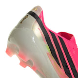 Botines de Fútbol Juveniles adidas F50 Hyperfast Elite para Terreno Firme - Turquesa/Negro/Dorado