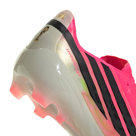 adidas F50 Hyperfast Elite Firm Ground Youth Soccer Cleats - Turquesa/Black/Gold