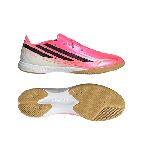 adidas F50 Hyperfast League Indoor Men's Soccer Shoes - Turquesa/Black/Gold