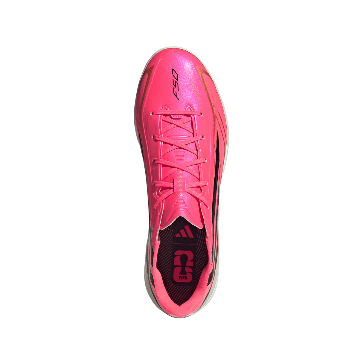 adidas F50 Hyperfast League Turf Men's Soccer Cleats - Turquesa/Black/Gold