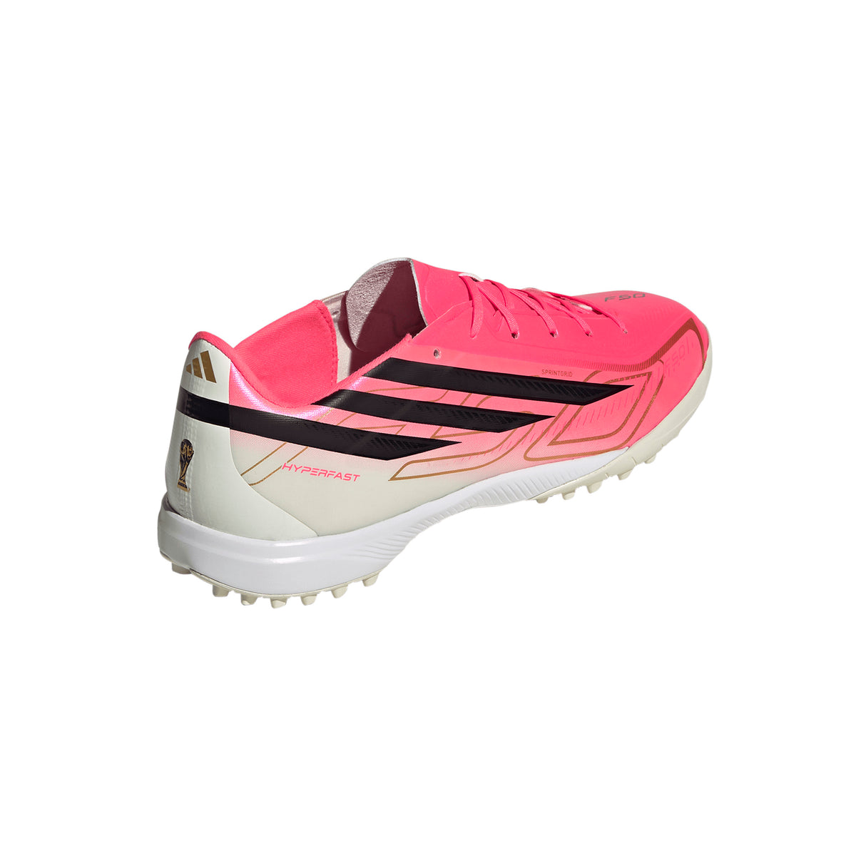 adidas F50 Hyperfast League Turf Men's Soccer Cleats - Turquesa/Black/Gold