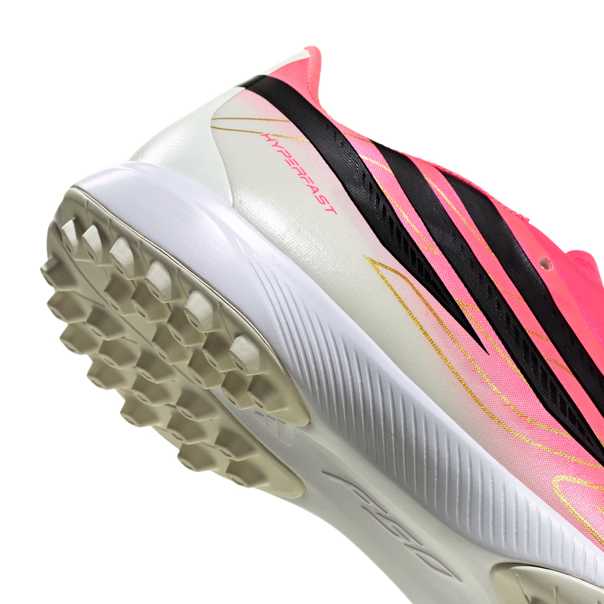 adidas F50 Hyperfast League Turf Men's Soccer Cleats - Turquesa/Black/Gold
