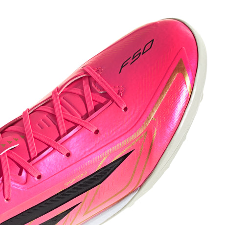 adidas F50 Hyperfast League Turf Men's Soccer Cleats - Turquesa/Black/Gold