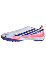 adidas F50 Hyperfast League Laceless Turf Men's Soccer Cleats - White/Purple