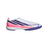adidas F50 Hyperfast League Laceless Turf Men's Soccer Cleats - White/Purple