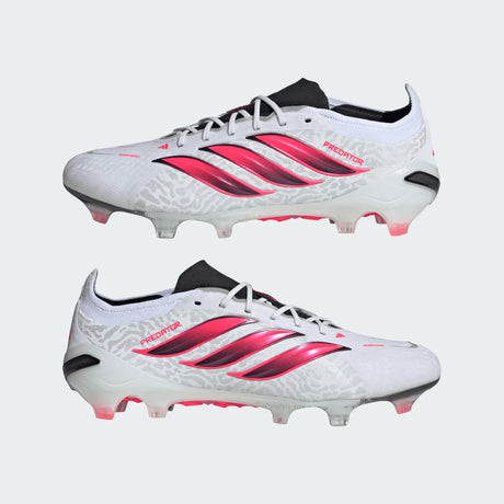 adidas Predator Elite Firm Ground Men's Soccer Cleats - White/Black