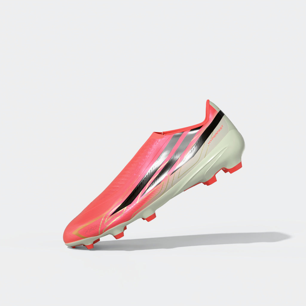 adidas F50 Hyperfast League Laceless Firm Ground Men's Soccer Cleats - Turquesa/Black/Gold