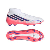 adidas F50 Hyperfast League Mid Firm Ground Men's Soccer Cleats - White/Purple