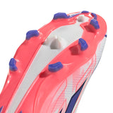adidas F50 Hyperfast League Mid Firm Ground Men's Soccer Cleats - White/Purple