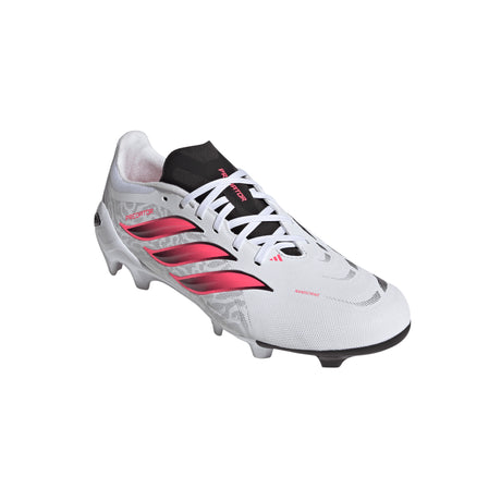 adidas Predator League  Firm Ground Men's Soccer Cleats - White/Black