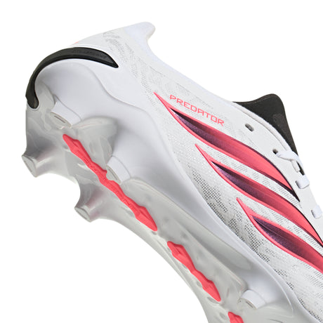 adidas Predator League  Firm Ground Men's Soccer Cleats - White/Black