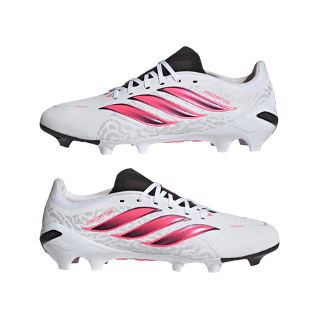 adidas Predator League  Firm Ground Men's Soccer Cleats - White/Black