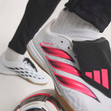 adidas Predator League Fold-Over Tongue Indoor Men's Soccer Shoes - White/Black