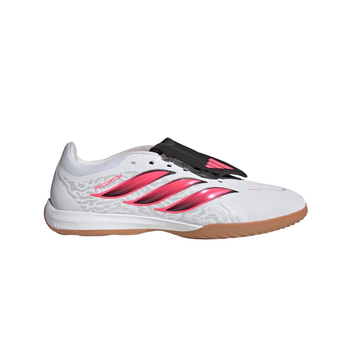 adidas Predator League Fold-Over Tongue Indoor Men's Soccer Shoes - White/Black