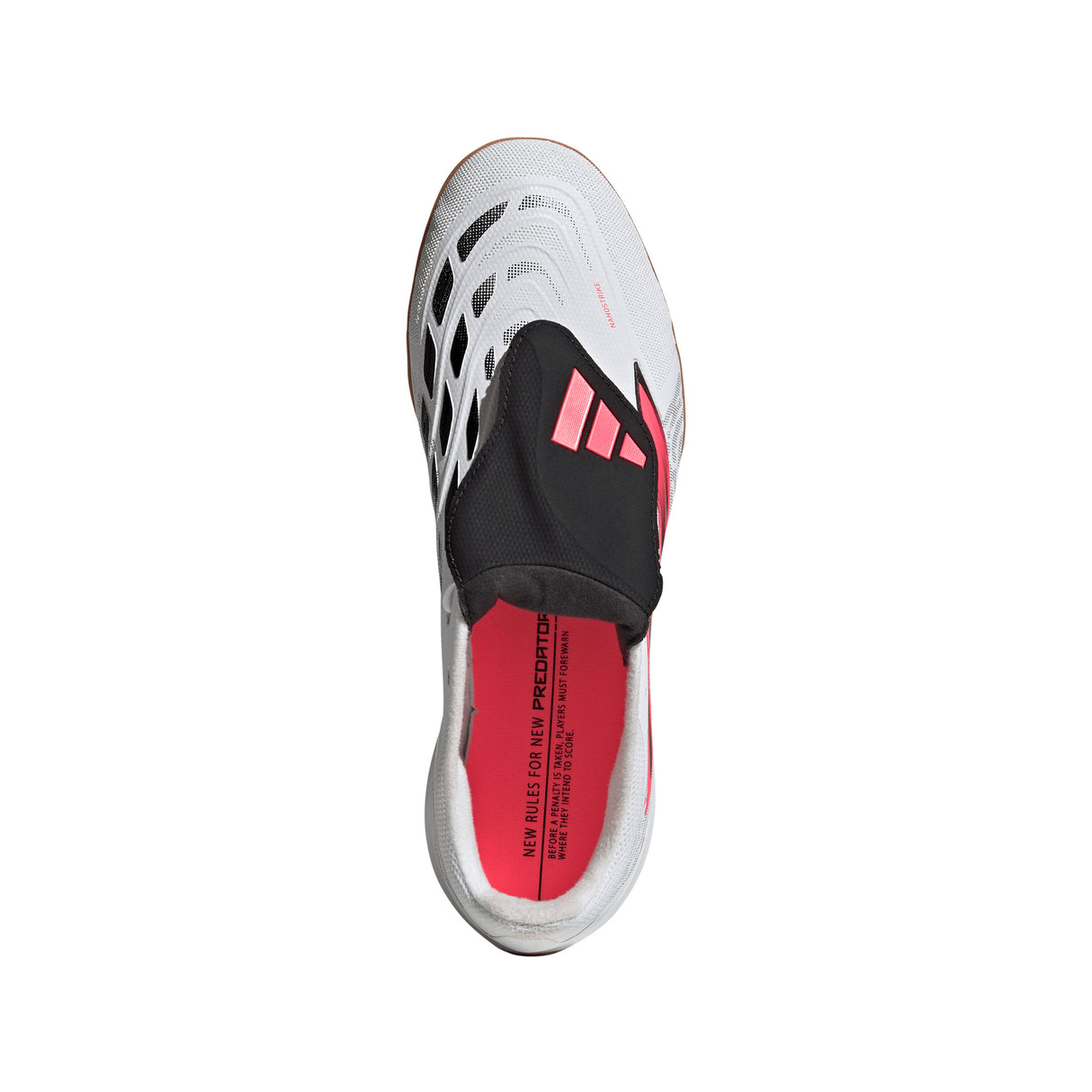 adidas Predator League Fold-Over Tongue Indoor Men's Soccer Shoes - White/Black