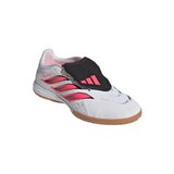 adidas Predator League Fold-Over Tongue Indoor Men's Soccer Shoes - White/Black