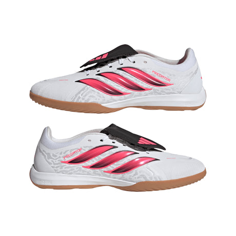 adidas Predator League Fold-Over Tongue Indoor Men's Soccer Shoes - White/Black