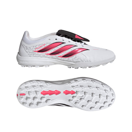 adidas Predator League Fold-Over Tongue Turf Men's Soccer Cleats - White/Black