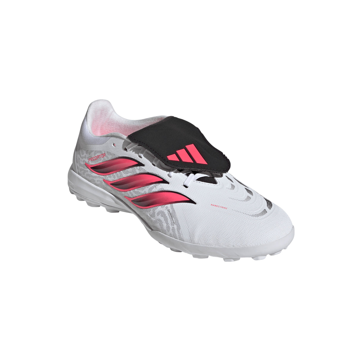 adidas Predator League Fold-Over Tongue Turf Men's Soccer Cleats - White/Black