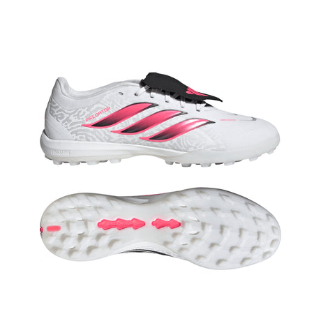 adidas Predator Pro Fold-Over Tongue Turf Men's Soccer Cleats - White/Black