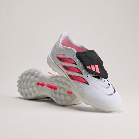 adidas Predator Pro Fold-Over Tongue Turf Men's Soccer Cleats - White/Black