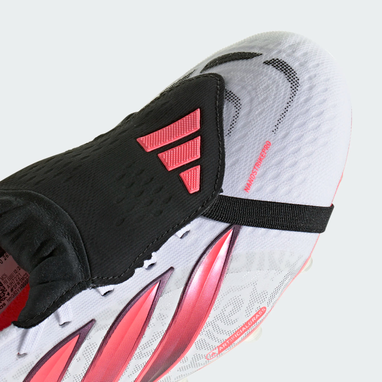 adidas Predator Pro Fold-Over Tongue Artificial Ground Men's Soccer Cleats - White/Black