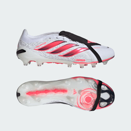 adidas Predator Pro Fold-Over Tongue Artificial Ground Men's Soccer Cleats - White/Black