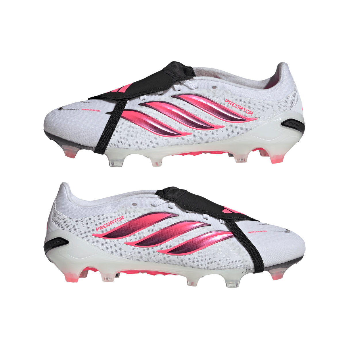 adidas Predator Pro Fold-Over Tongue Firm Ground Men's Soccer Cleats - White/Black