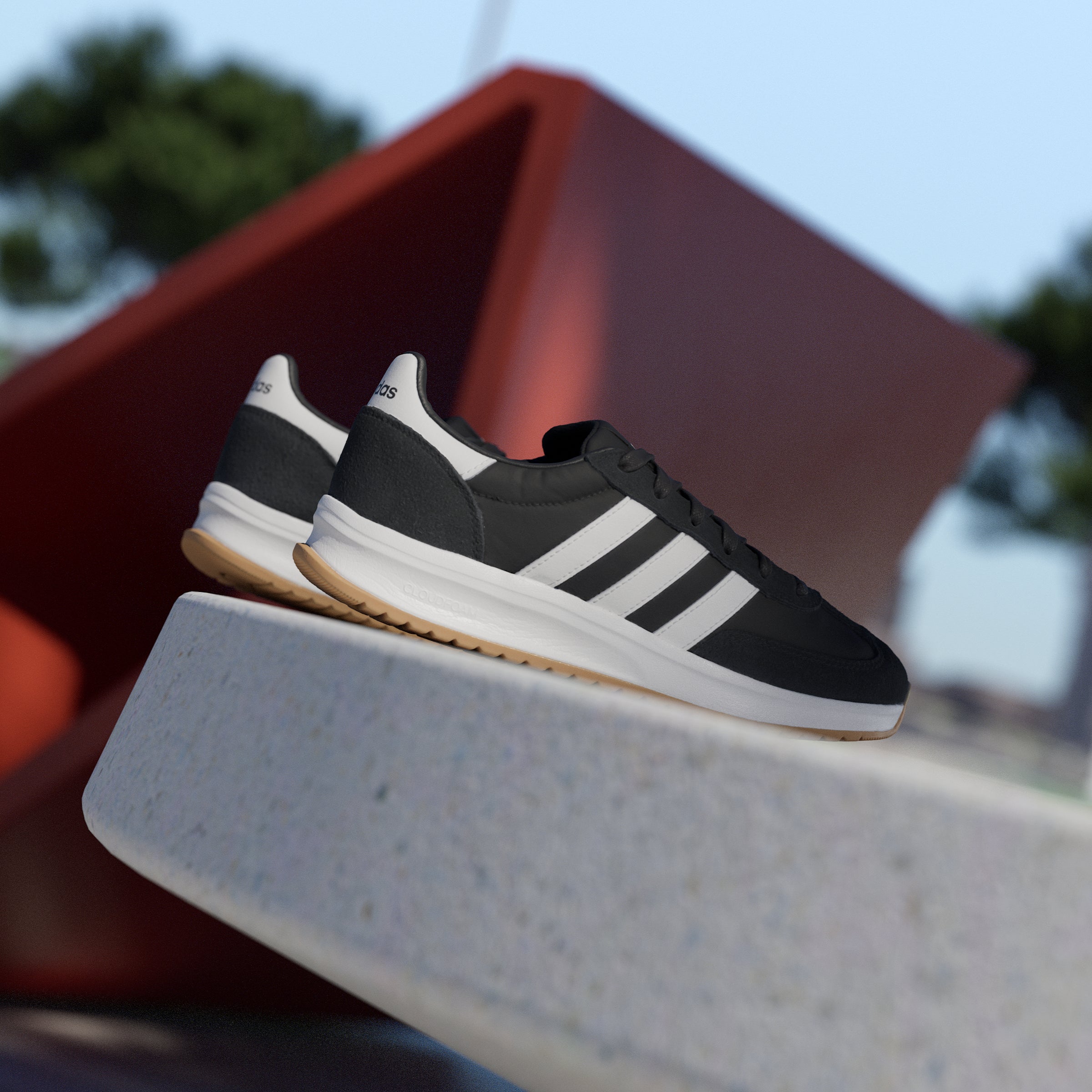 adidas Run 70 2.0 Shoes Black/White
