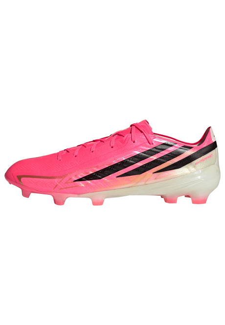 Botines de Fútbol adidas F50 Hyperfast Pro para Hombre Terreno Firme - Turquesa/Negro/Dorado