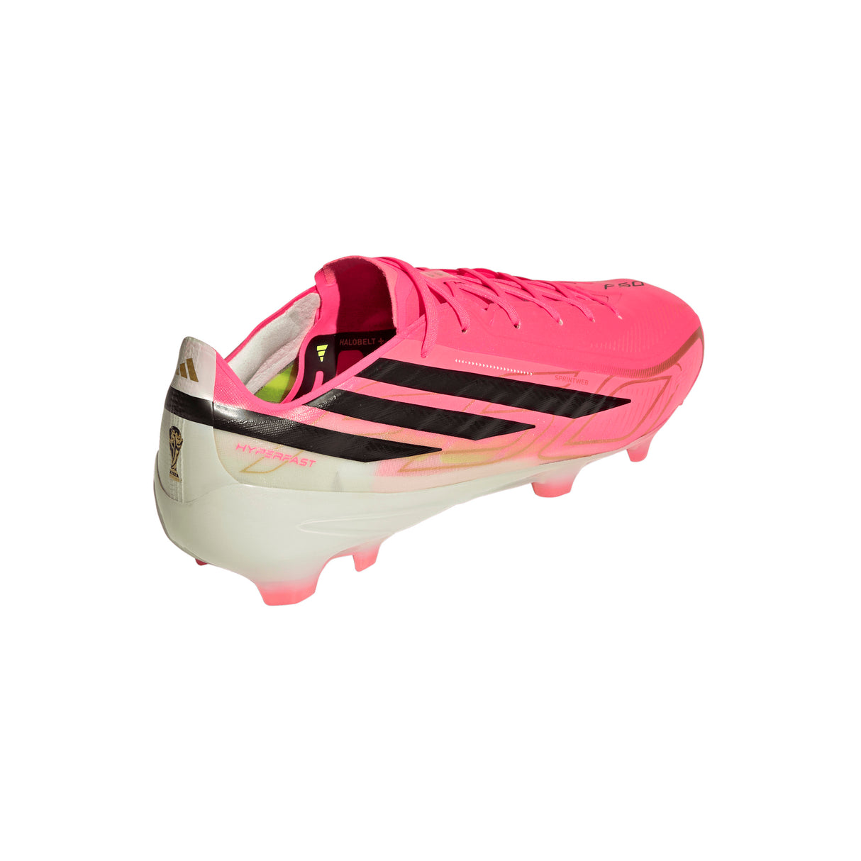 Botines de Fútbol adidas F50 Hyperfast Pro para Hombre Terreno Firme - Turquesa/Negro/Dorado