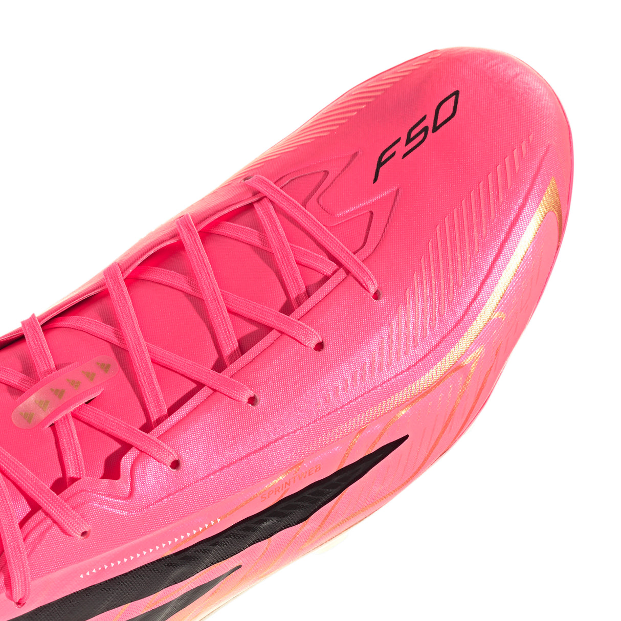 Botines de Fútbol adidas F50 Hyperfast Pro para Hombre Terreno Firme - Turquesa/Negro/Dorado