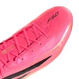 Botines de Fútbol adidas F50 Hyperfast Pro para Hombre Terreno Firme - Turquesa/Negro/Dorado