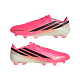 Botines de Fútbol adidas F50 Hyperfast Pro para Hombre Terreno Firme - Turquesa/Negro/Dorado