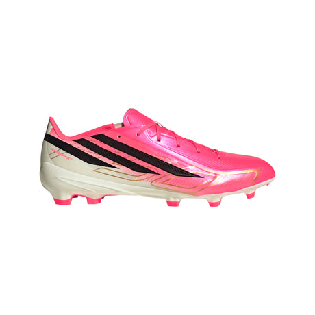 Botines de fútbol para terreno firme adidas F50 Hyperfast League para hombre - Turquesa/Negro/Oro