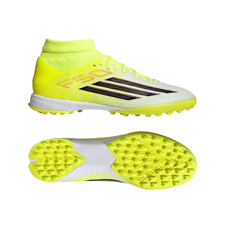 adidas F50 League Mid Cut TF Turf Men's Soccer Cleats - Yellow/Black/Red