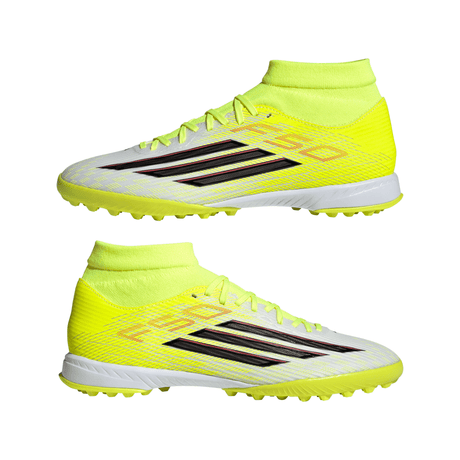 adidas F50 League Mid Cut TF Turf Men's Soccer Cleats - Yellow/Black/Red