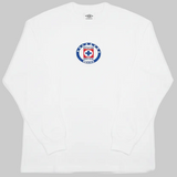 Umbro Cruz Azul Club Long Sleeve T-Shirt - White