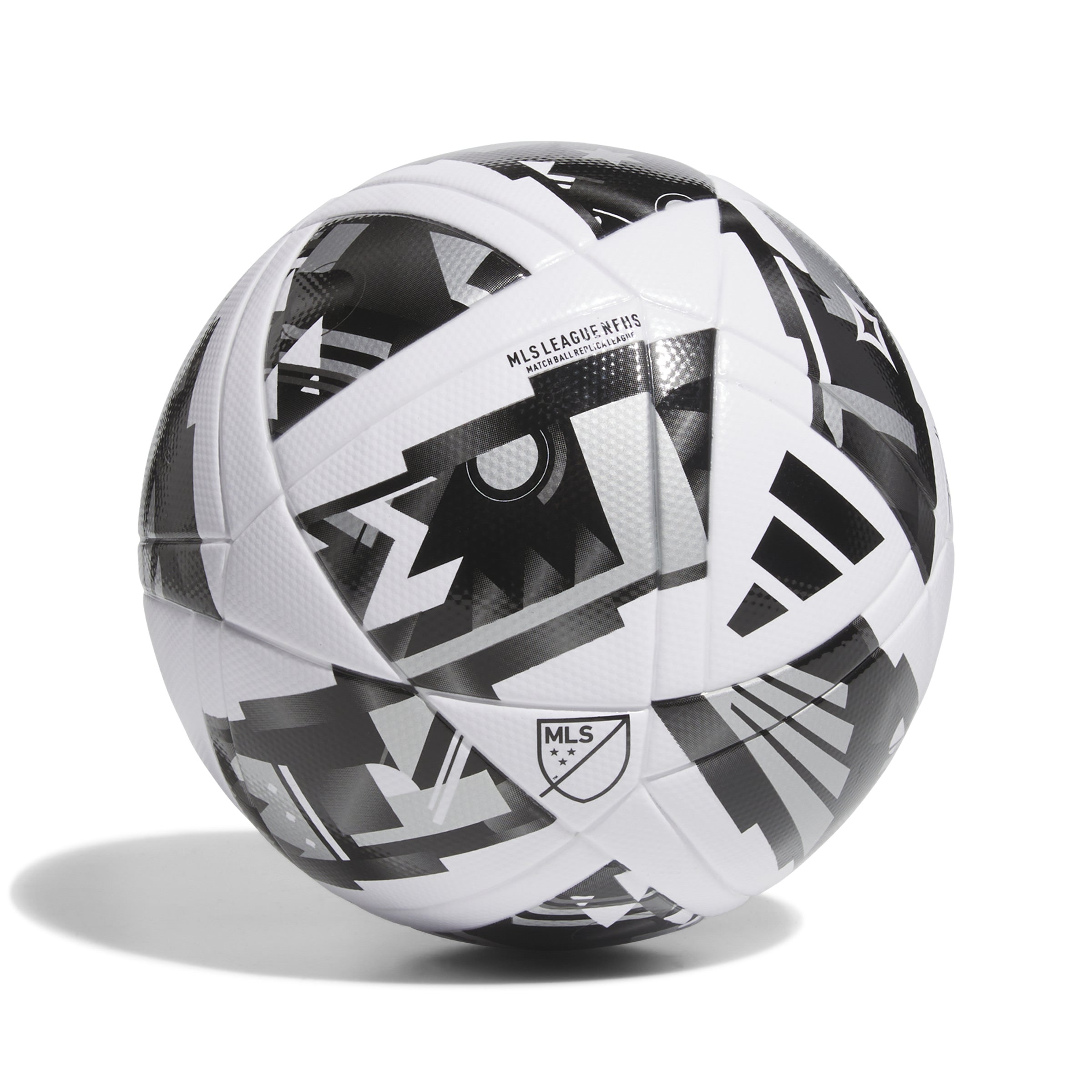 adidas MLS League NFHS Ball White/Black/Silver Metallic