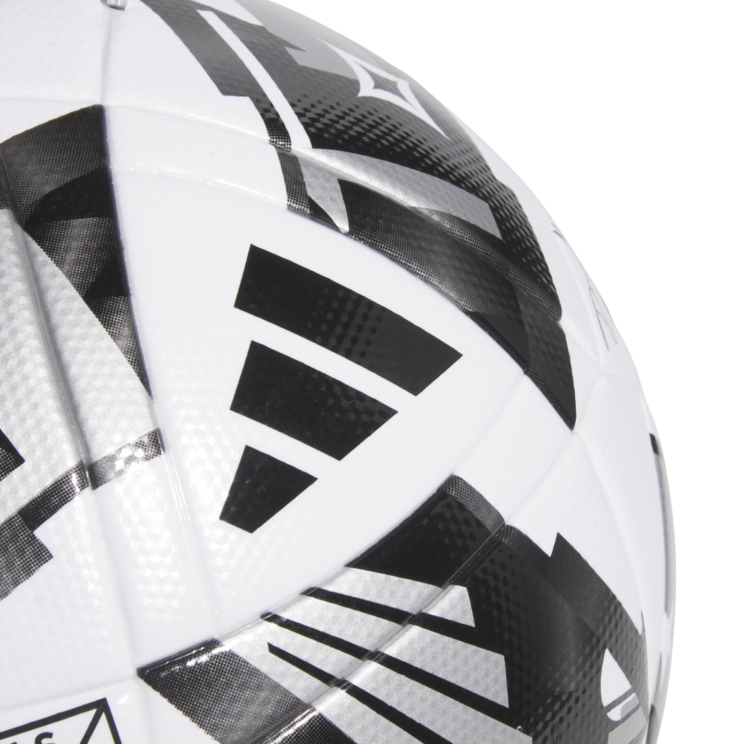adidas MLS League NFHS Ball White/Black/Silver Metallic