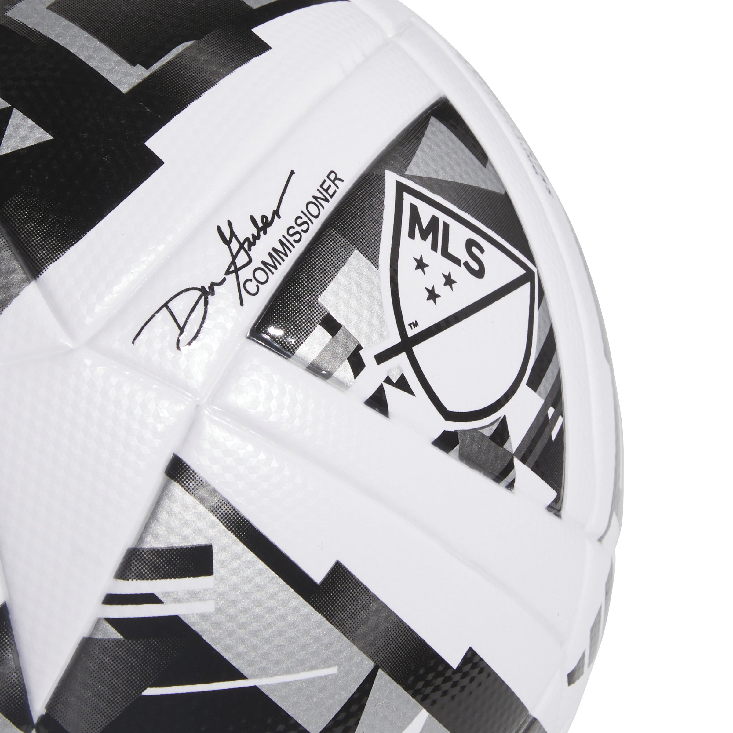 adidas MLS League NFHS Ball White/Black/Silver Metallic