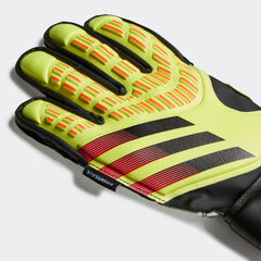adidas Kid's Predator Match Fingersave Goalkeeper Gloves Solar Yellow/Black/Solar Red