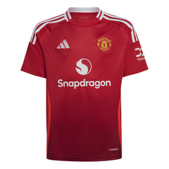 adidas Youth Manchester United Home Jersey 24/25 Red