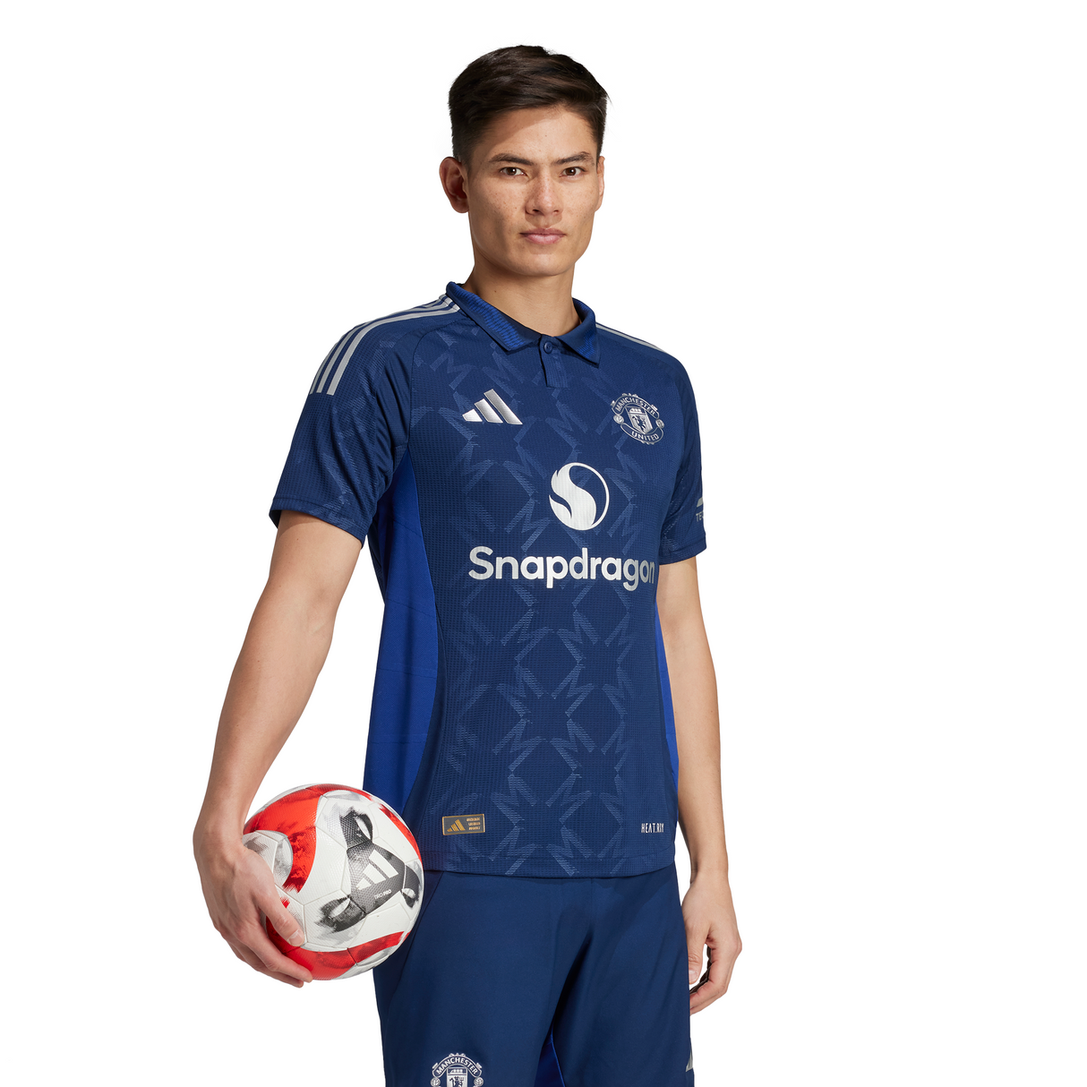 adidas Manchester United Away Authentic Men´s Soccer Jersey 24/25 - Night Indigo/White
