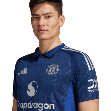 adidas Manchester United Away Authentic Men´s Soccer Jersey 24/25 - Night Indigo/White