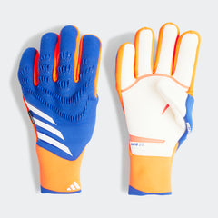 adidas Predator Pro Fingersave Goalkeeper Gloves Lucid Blue/Red/White