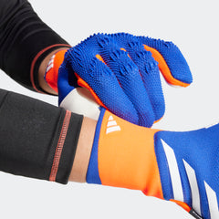 adidas Predator Pro Fingersave Goalkeeper Gloves Lucid Blue/Red/White